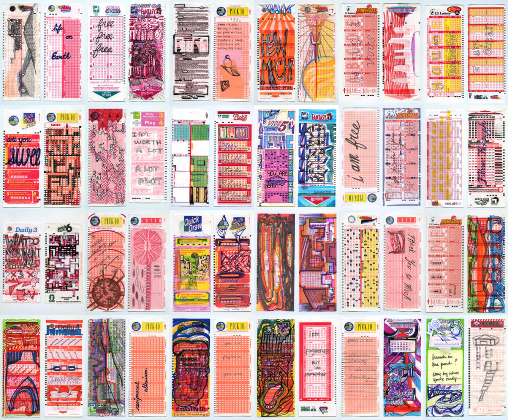 drawings on lottery tickets, 2001-2015